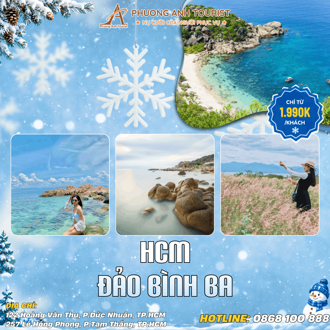ĐẢO BÌNH BA KHÁM PHÁ VƯƠNG QUỐC TÔM HÙM 2N2Đ