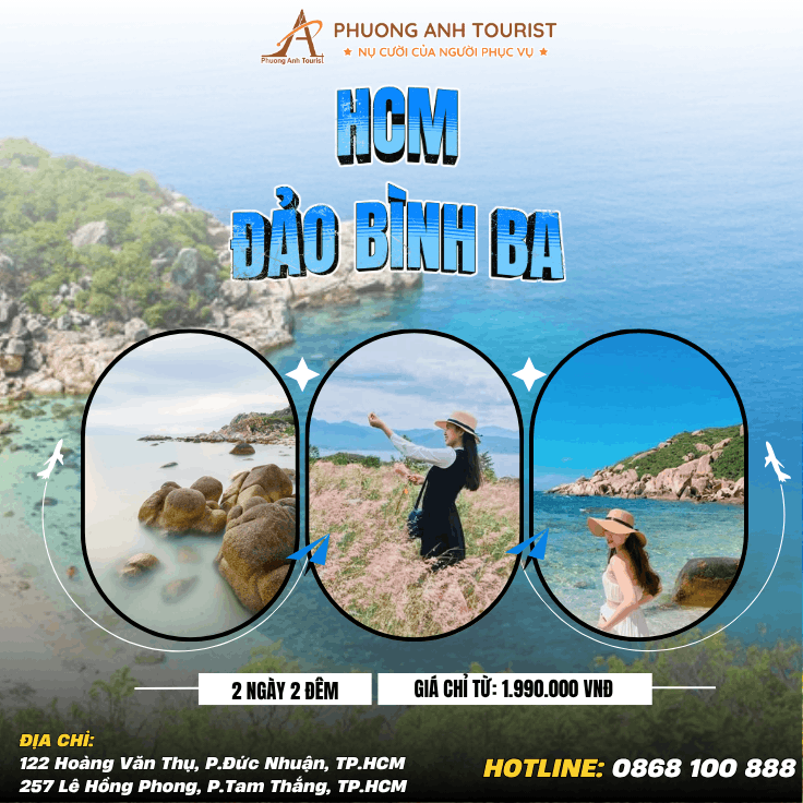 ĐẢO BÌNH BA KHÁM PHÁ VƯƠNG QUỐC TÔM HÙM 2N2Đ