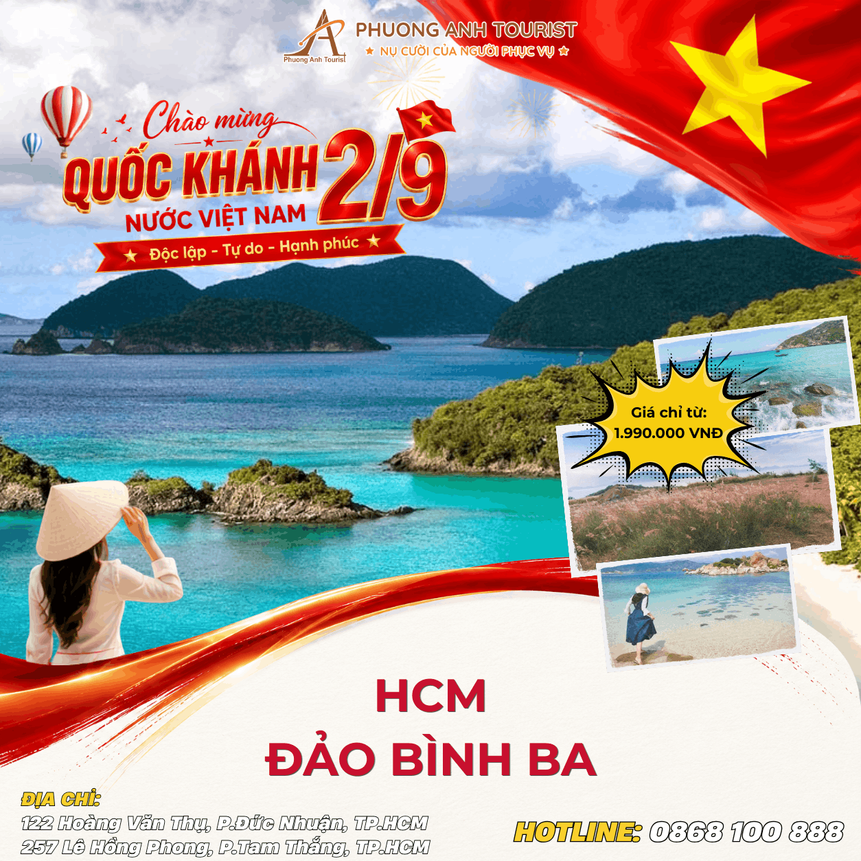 ĐẢO BÌNH BA KHÁM PHÁ VƯƠNG QUỐC TÔM HÙM 2N2Đ