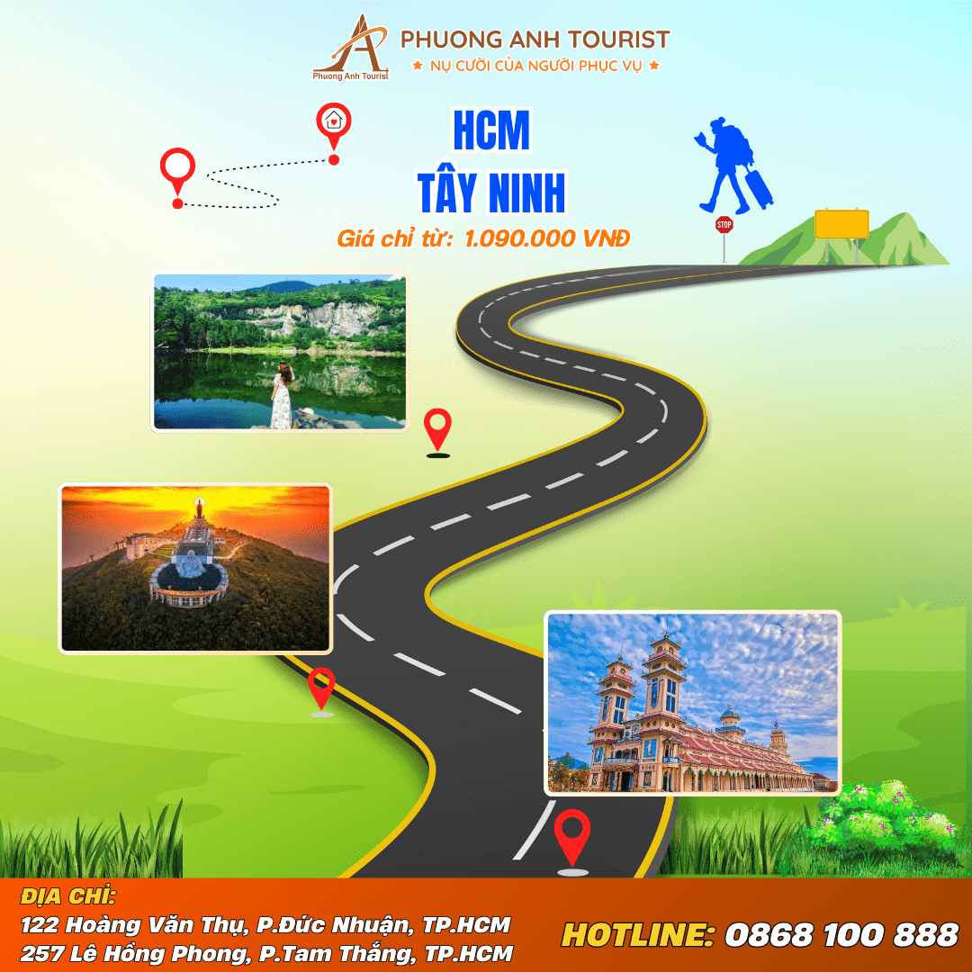 TÂY NINH – NÚI BÀ – ĐỈNH VÂN SƠN – BUFFET NĂM CHÂU