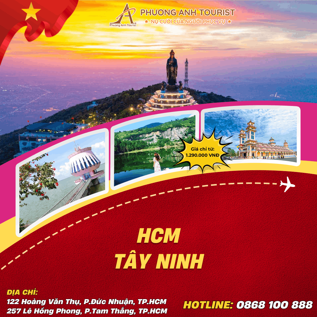 TÂY NINH – NÚI BÀ – ĐỈNH VÂN SƠN – BUFFET NĂM CHÂU