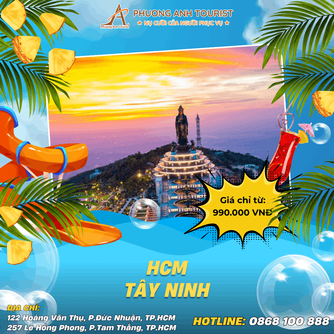 TÂY NINH – NÚI BÀ – ĐỈNH VÂN SƠN – BUFFET NĂM CHÂU