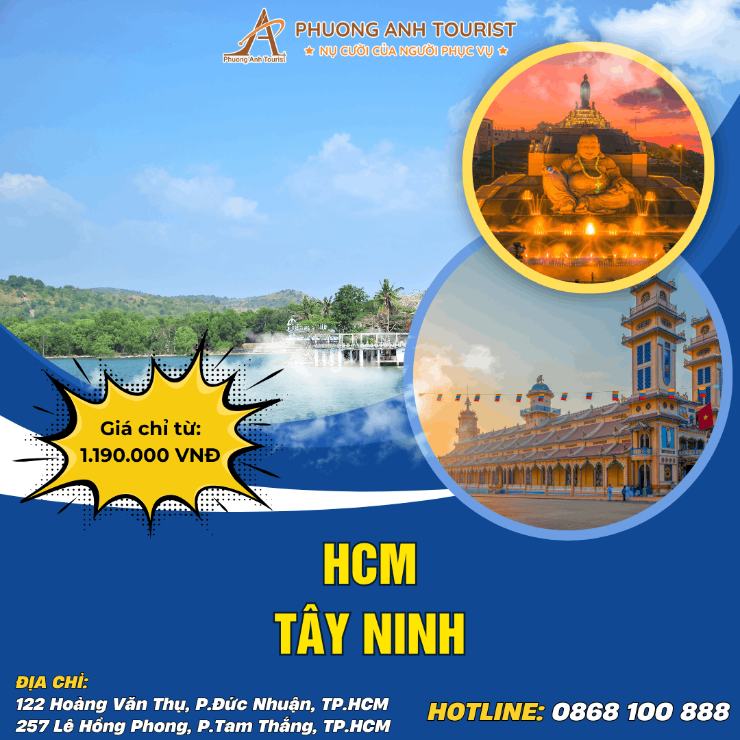 TÂY NINH – NÚI BÀ – ĐỈNH VÂN SƠN – BUFFET NĂM CHÂU