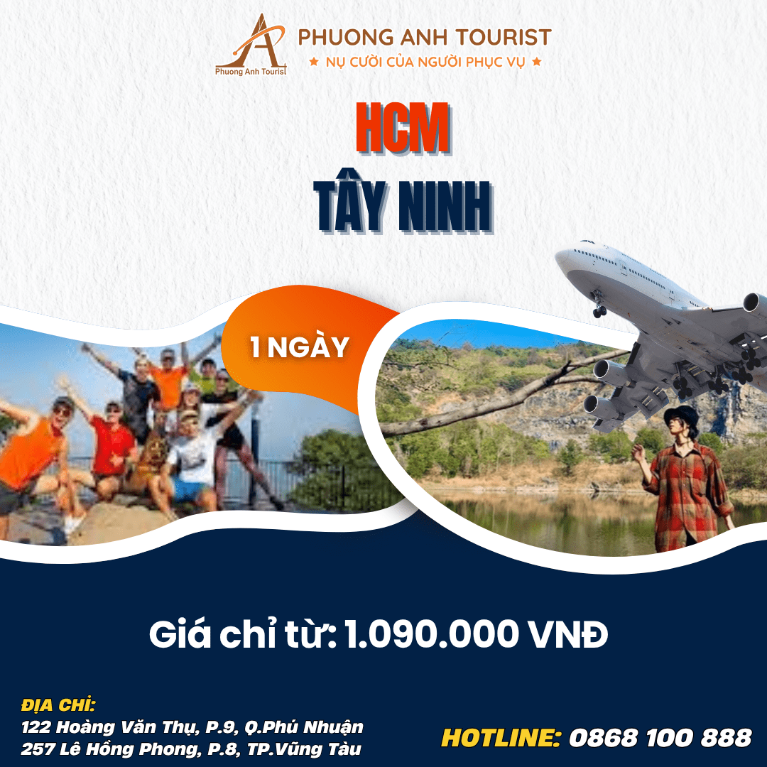 TÂY NINH – NÚI BÀ – ĐỈNH VÂN SƠN – BUFFET NĂM CHÂU
