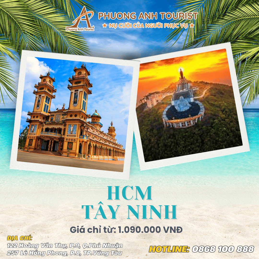 TÂY NINH – NÚI BÀ – ĐỈNH VÂN SƠN – BUFFET NĂM CHÂU